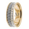 DW9AD158 Multi Tone Wedding Ring Diamond