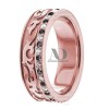 DW9AD160-BD Rose Gold Diamond Wedding Band