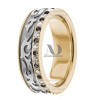 DW9AD160-BD Multi Tone Wedding Ring Diamond