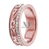 DW9AD160 Rose Gold Diamond Wedding Band