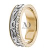 DW9AD160 Multi Tone Wedding Ring Diamond