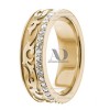 DW9AD160 Yellow Gold Diamond Wedding Bands