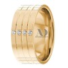 DW9AD163 Yellow Gold Diamond Wedding Bands