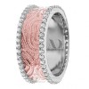 Rose & White Gold Diamond Ring