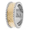 Two Tone Diamond Wedding Ring