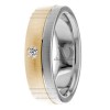 Two Tone Diamond Wedding Ring