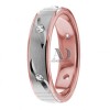 DW9AD170 Rose Gold Two Tone Diamond Wedding Band