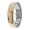 Two Tone Diamond Wedding Ring