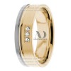 DW9AD171 Multi Tone Wedding Ring Diamond