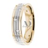 DW9AD178 Multi Tone Wedding Ring Diamond