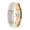 DW9AD178 Multi Tone Wedding Ring Diamond