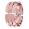 DW9AD189 Rose Gold Diamond Wedding Band