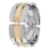 DW9AD189 Two Tone Diamond Ring