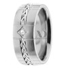 DW9AD193 White Gold Diamond Wedding Ring 