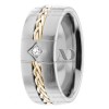 DW9AD193 Two Tone Diamond Ring