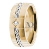 DW9AD193 Multi Tone Wedding Ring Diamond