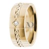 DW9AD193 Yellow Gold Diamond Wedding Bands