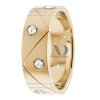 DW9AD197 Yellow Gold Diamond Wedding Bands