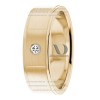 DW9AD198 Yellow Gold Diamond Wedding Bands