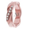 DW9AD201 Rose Gold Diamond Wedding Band