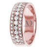 DW9AD203 Rose Gold Diamond Wedding Band