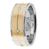 DW9AD205 Two Tone Diamond Ring