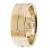 DW9AD205 Yellow Gold Diamond Wedding Bands