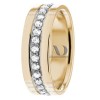 DW9AD206 Multi Tone Wedding Ring Diamond
