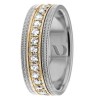 DW9AD214 Two Tone Diamond Ring