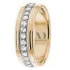 DW9AD217 Multi Tone Wedding Ring Diamond