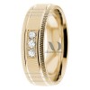 DW9AD219 Yellow Gold Diamond Wedding Bands