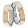 Two Tone Matching Wedding Bands
