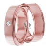Rose Gold Wedding Ring Set