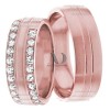Rose Gold Wedding Ring Set