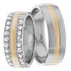 Two Tone Matching Wedding Bands