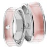 Multi Tone Wedding Band Set