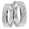 White Gold Matching Wedding Rings