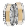 Two Tone Matching Wedding Bands