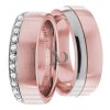 Rose White Gold Wedding Set