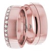 Rose Gold Wedding Ring Set