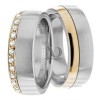 Two Tone Matching Wedding Bands