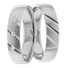 White Gold Matching Wedding Rings