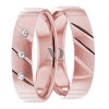 Rose Gold Wedding Ring Set