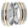 Two Tone Matching Wedding Bands