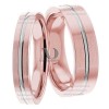 Rose White Gold Wedding Set