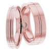 Rose Gold Wedding Ring Set