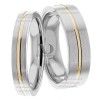 Two Tone Matching Wedding Bands