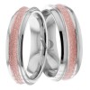 Multi Tone Wedding Band Set