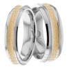 Two Tone Matching Wedding Bands