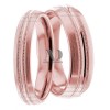 Rose Gold Wedding Ring Set